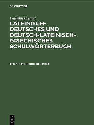 cover image of Lateinisch-deutsch
